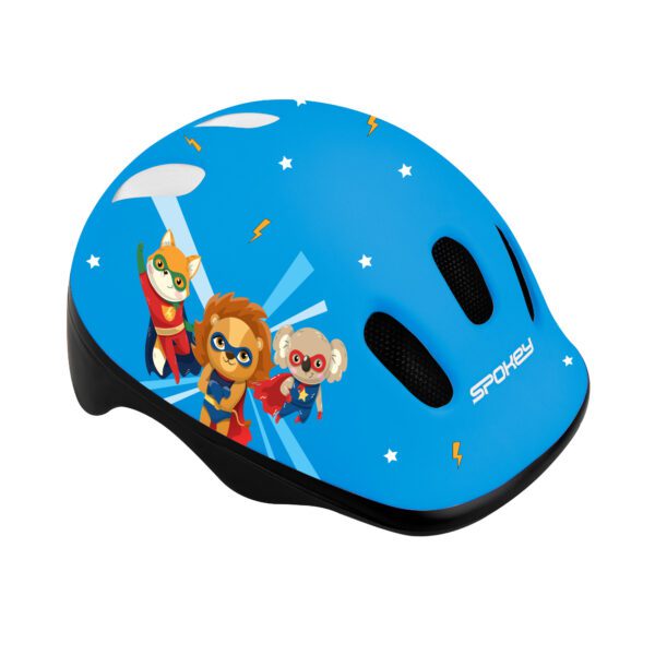 Fiets- en skatehelm voor jongens - Blauw - 52-56 cm - Spokey FUN