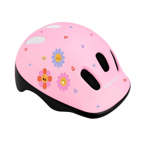 Fiets- en stephelm voor meisjes - Roze - 48-52 cm - Spokey FUN