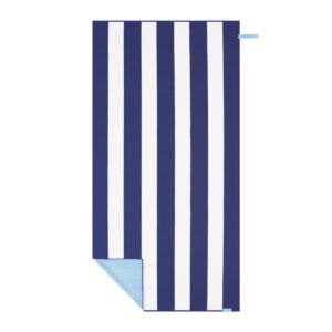 Sneldrogende strandhanddoek - Blauw / Wit - 160 x 80 cm - Spokey SAILOR Sneldrogende strandhanddoek - Blauw / Wit - 160 x 80 cm - Spokey SAILOR