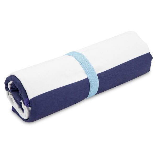 Sneldrogende strandhanddoek - Blauw / Wit - 160 x 80 cm - Spokey SAILOR