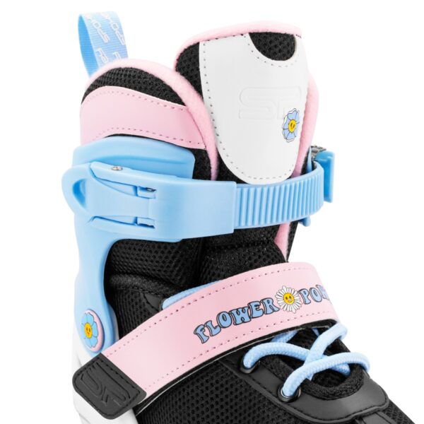 Verstelbare inline skates voor meisjes - Spokey JOY - Roze/Blauw