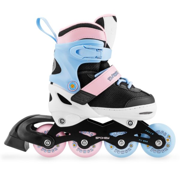 Verstelbare inline skates voor meisjes - Spokey JOY - Roze/Blauw