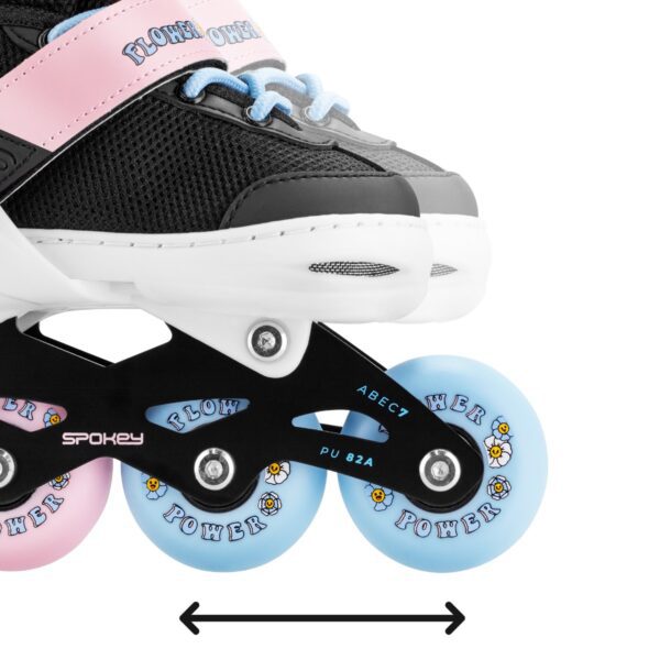 Verstelbare inline skates voor meisjes - Spokey JOY - Roze/Blauw