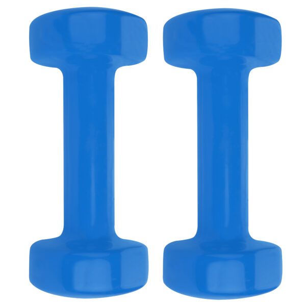 Vinyl dumbbells Spokey SHAPE IV blauw 2 kg