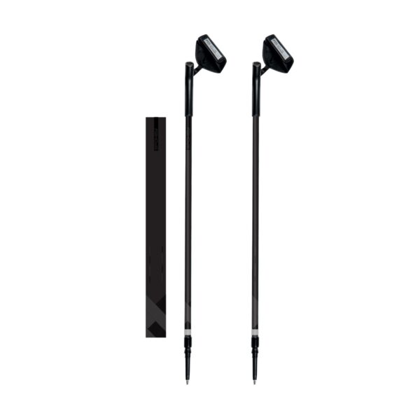 Telescopische Nordic walking stokken zwart
