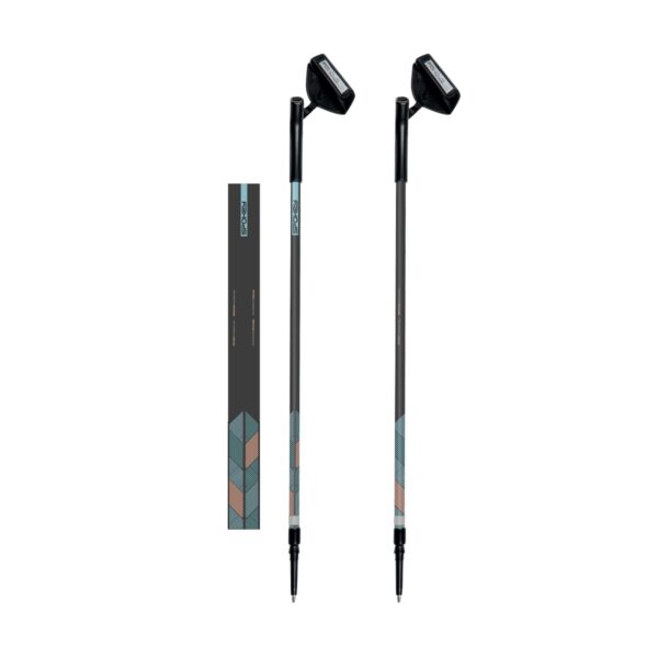 Telescopische Nordic walking stokken zwart