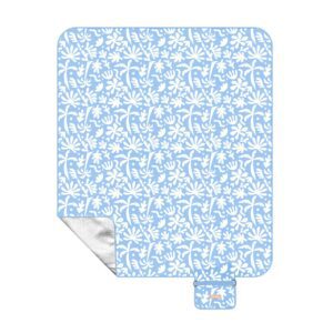 Drie-laags picknickdeken Blauw / Wit (150 x 170 cm)