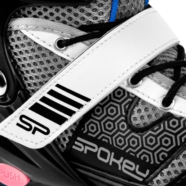 Verstelbare Inline Skates voor meisjes - Zwart / Roze - Maat 28-32 - Spokey ARYA