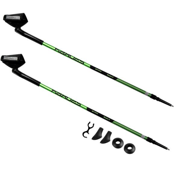 Spokey Meadow II Nordic walking stokken groen/zwart 105-135 cm