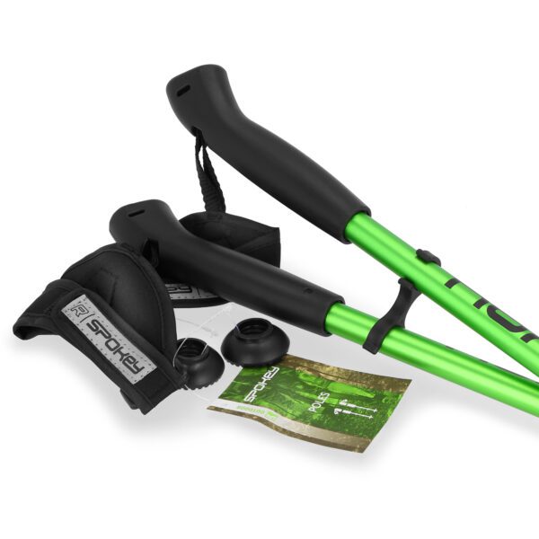 Spokey Meadow II Nordic walking stokken groen/zwart 105-135 cm