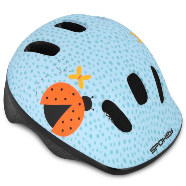 Kinderen fietshelm Spokey FUN groen