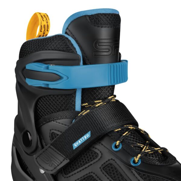 Verstelbare schaatsen 4in1 - Spokey QUATTRO - Zwart / Donkerblauw - Maat 34-37