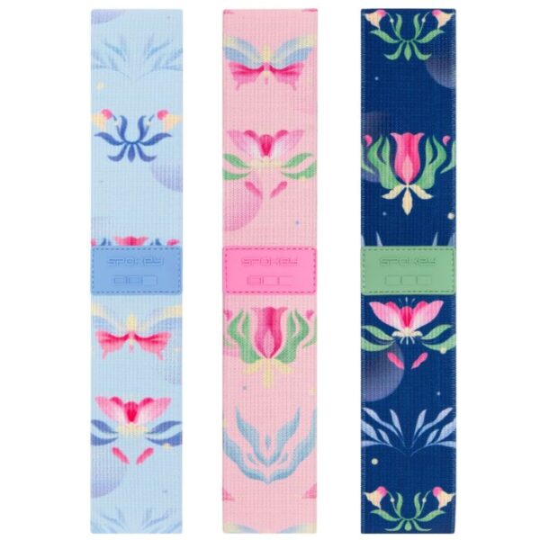 Weerstandsbanden set - 32x5 cm - 20/25/30 kg - Spokey Bloom (print)