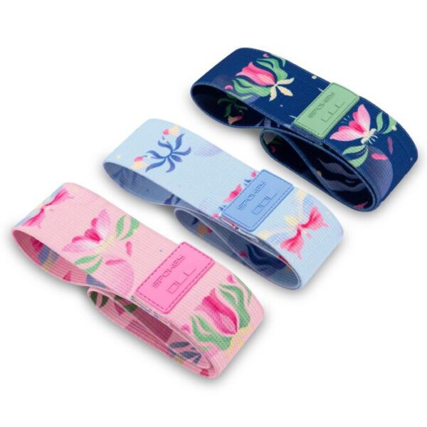 Weerstandsbanden set - 32x5 cm - 20/25/30 kg - Spokey Bloom (print)