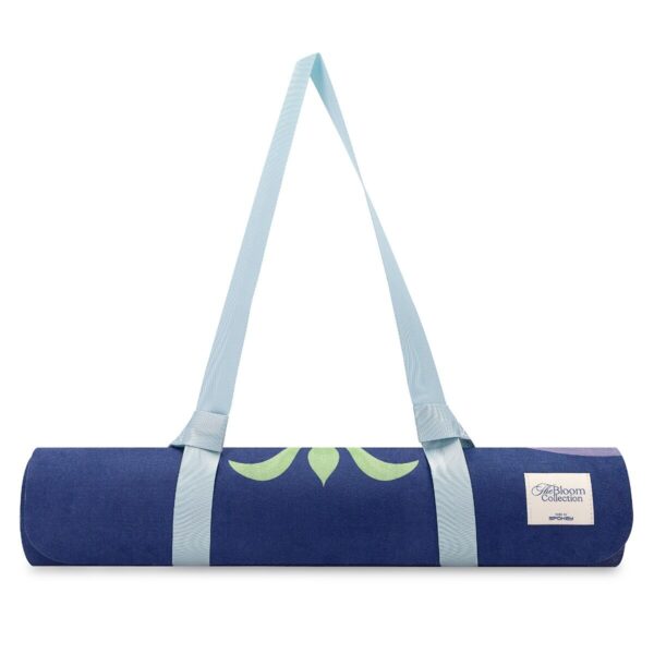 Universele oefenmat 183x61 cm - paars met print
