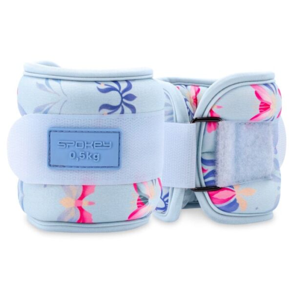 Verstelbare enkel- en polsgewichten - 2x 0,5 kg - Spokey the Bloom Form (print)