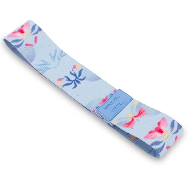 Weerstandsband – Blauw / Roze – 32x5 cm – Fitnessband – 20 kg weerstandsniveau – Spokey Bloom Light