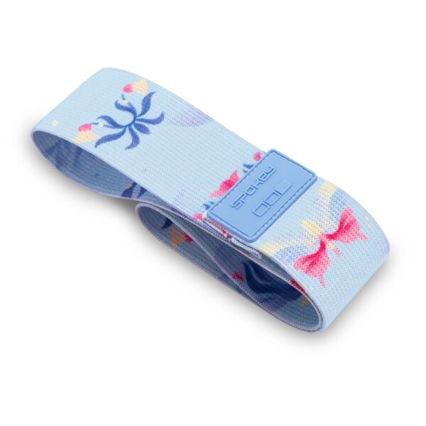 Weerstandsband – Blauw / Roze – 32x5 cm – Fitnessband – 20 kg weerstandsniveau – Spokey Bloom Light