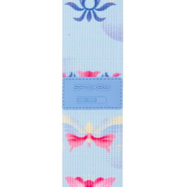 Weerstandsband – Blauw / Roze – 32x5 cm – Fitnessband – 20 kg weerstandsniveau – Spokey Bloom Light