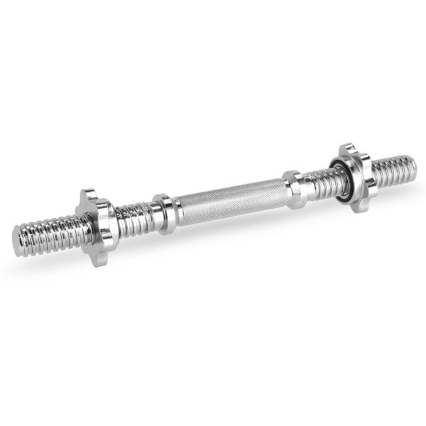 Halterstang 40 cm Spokey PRIAM zilver