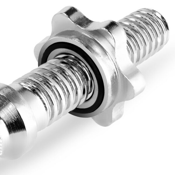 Halterstang 40 cm Spokey PRIAM zilver