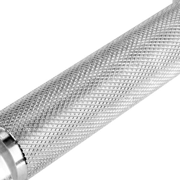 Halterstang 40 cm Spokey PRIAM zilver