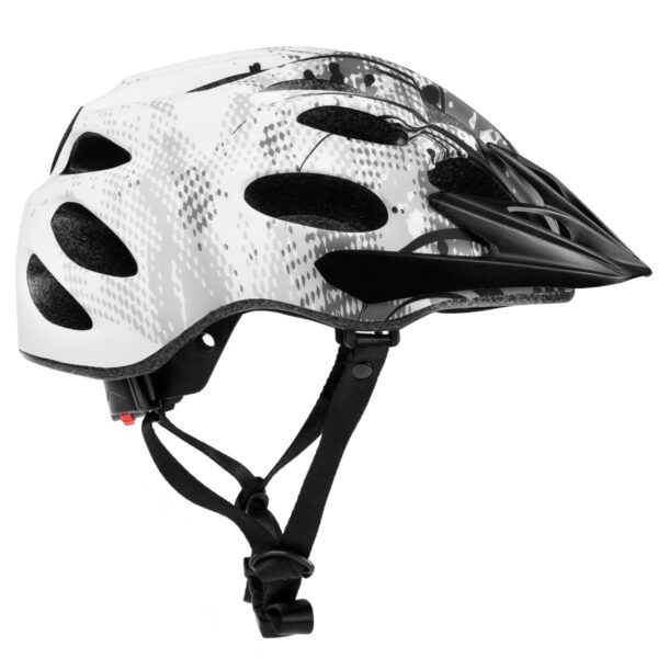 Spokey Checkpoint Fietshelm - Fietshelm Heren Racefiets - Wit / Grijs (55-61 cm)