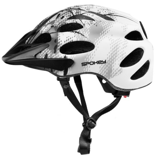 Spokey Checkpoint Fietshelm - Fietshelm Heren Racefiets - Wit / Grijs (55-61 cm)