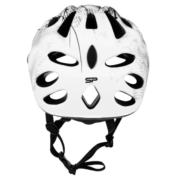 Spokey Checkpoint Fietshelm - Fietshelm Heren Racefiets - Wit / Grijs (55-61 cm)