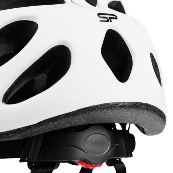 Spokey Checkpoint Fietshelm - Fietshelm Heren Racefiets - Wit / Grijs (55-61 cm)