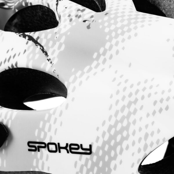Spokey Checkpoint Fietshelm - Fietshelm Heren Racefiets - Wit / Grijs (55-61 cm)