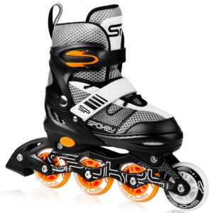 Inline skates - Zwart / Oranje - Maat 38 t/m 42 - Spokey ARYA Inline skates - Zwart / Oranje - Maat 38 t/m 42 - Spokey ARYA