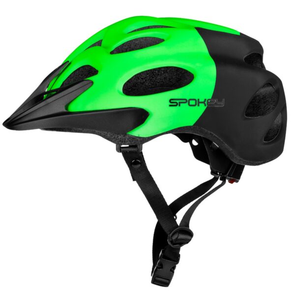 Spokey Checkpoint Fietshelm – Fietshelm voor Racefiets – Groen / Zwart (55-61 cm)