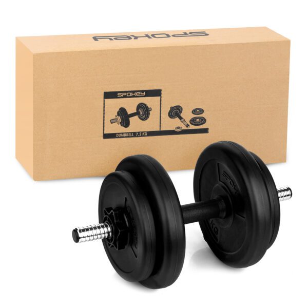 Spokey GROUT SET dumbbell 7,5 kg zwart