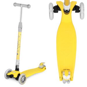 Kinderstep met 3 wielen - Geel - Spokey PLIER Kinderstep met 3 wielen - Geel - Spokey PLIER