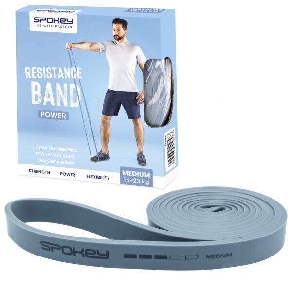 Fitness band medium Spokey POWER blauw