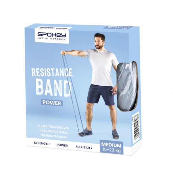 Fitness band medium Spokey POWER blauw