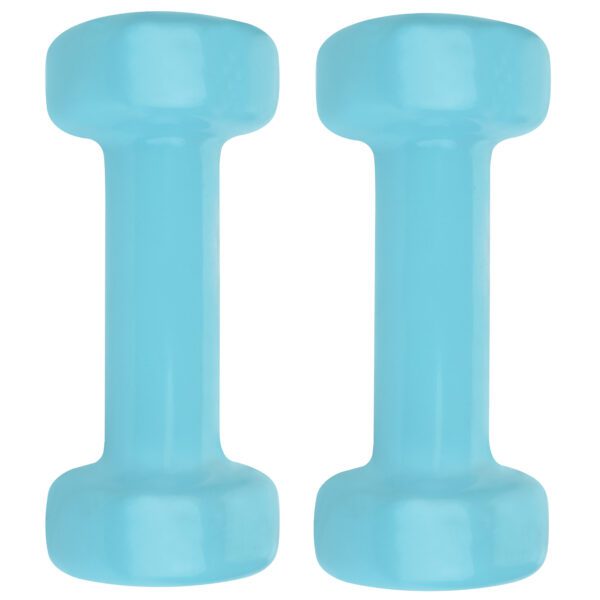 Vinyl dumbbells 2 x 1 kg turquoise Spokey SHAPE IV