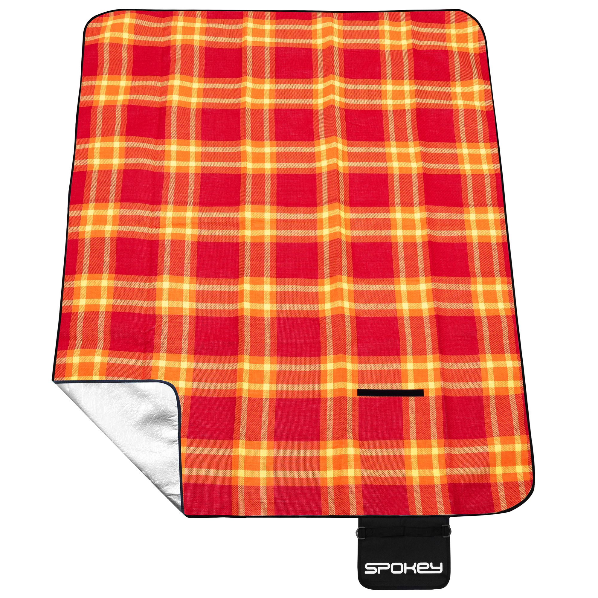 Spokey picnic deken 210x180 cm rood/oranje Spokey picnic deken 210x180 cm rood/oranje