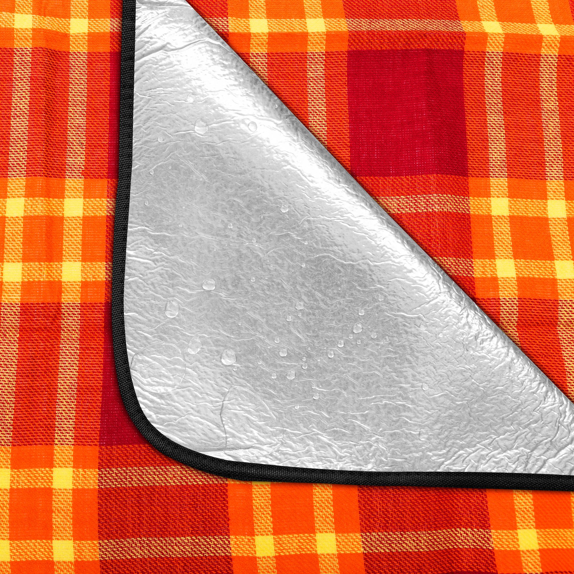 Spokey picnic deken 210x180 cm rood/oranje Spokey picnic deken 210x180 cm rood/oranje