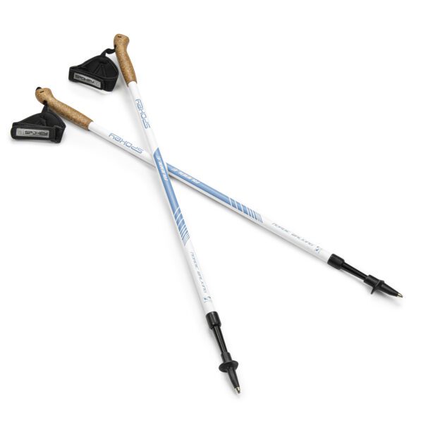 Spokey Rubble Nordic Walking stokken creme/blauw 105-135 cm