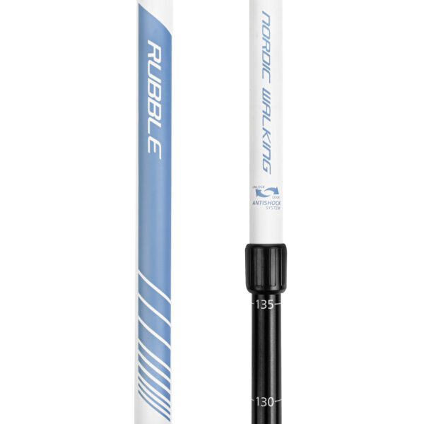 Spokey Rubble Nordic Walking stokken creme/blauw 105-135 cm