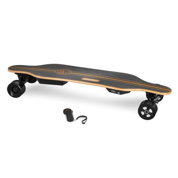 Elektrisch skateboard Spokey E-LONGBAY zwart 93 cm