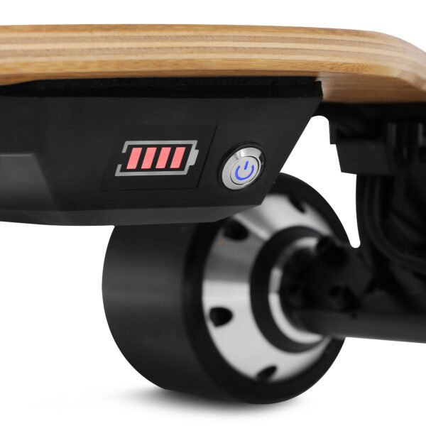 Elektrisch skateboard Spokey E-LONGBAY zwart 93 cm