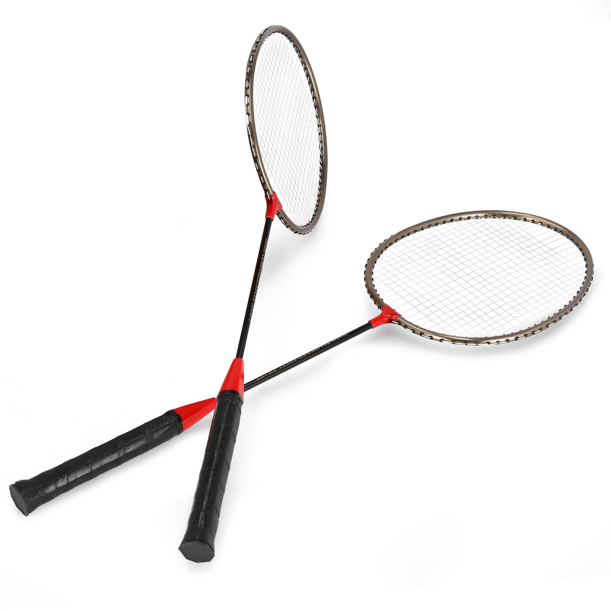 Spokey badminton set 2 rackets zwart-rood Spokey badminton set 2 rackets zwart-rood