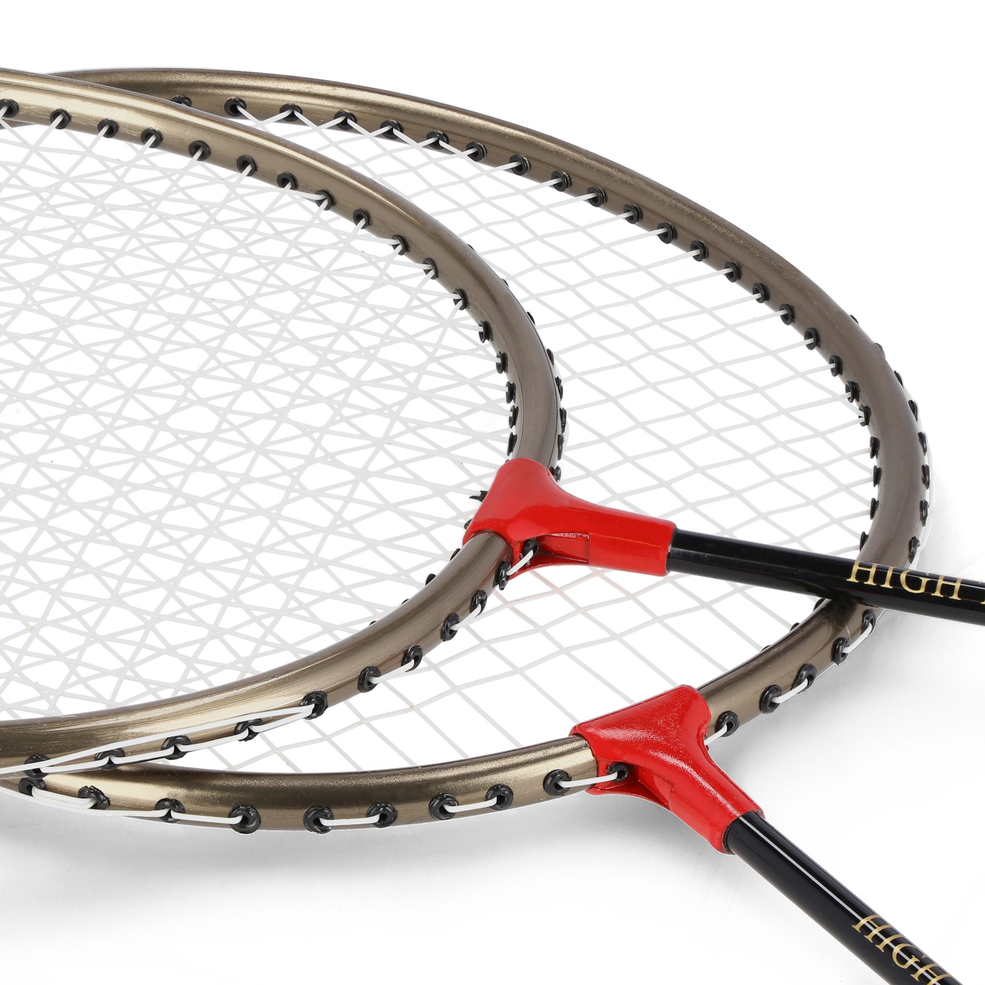 Spokey badminton set 2 rackets zwart-rood Spokey badminton set 2 rackets zwart-rood