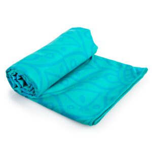 Mandala strandhanddoek 80x160 cm turquoise/blauw