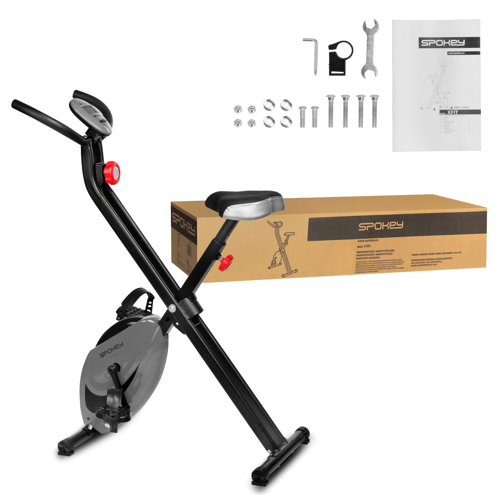 Spokey XFIT+ vouwfiets met magnetische weerstand Spokey XFIT+ vouwfiets met magnetische weerstand