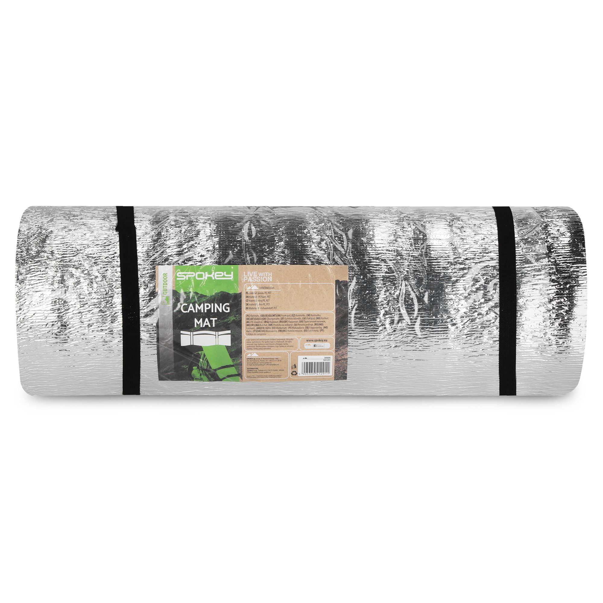 Spokey DIRAN slaapmat grijs 180x50 cm Spokey DIRAN slaapmat grijs 180x50 cm