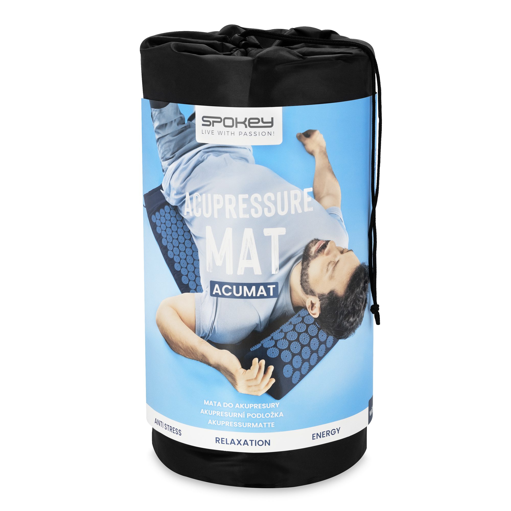 Acupressuurmat met kussen Spokey AKUMAT groen 66x42 cm Acupressuurmat met kussen Spokey AKUMAT groen 66x42 cm